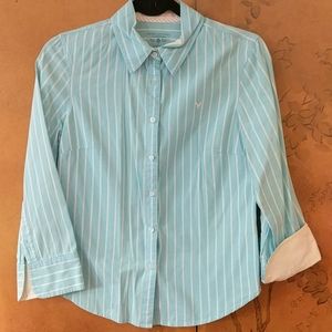 AE Striped blue&white button down - size 6